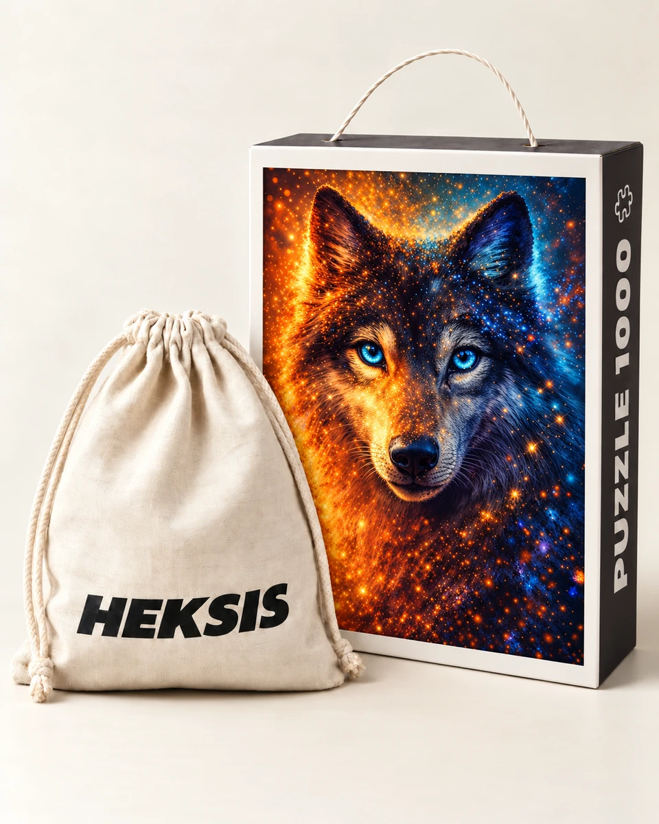 Fenrir — Caixa de presente com pega de papel e saco de algodão incluídos